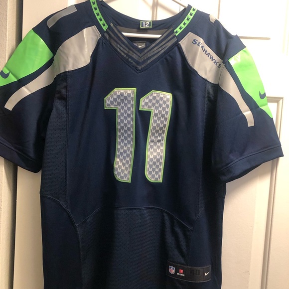 Nike On Field Seattle Seahawks #11 Harvin Men’s Navy Blue Jersey Size 40/Sm - Picture 8 of 10